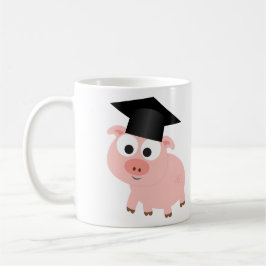 Taza De Café Cerdo de Graduación Cuta