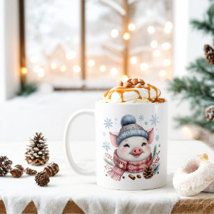 Taza De Café Cerdo de invierno con vibraciones -