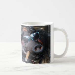 Taza De Café Cerdo del material de primera