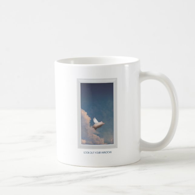 Taza De Café cerdo del vuelo (Derecha)