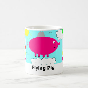 Taza De Café Cerdo del vuelo