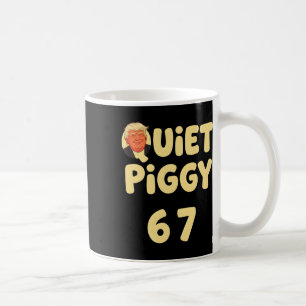 Taza De Café Cerdo Divertido Trump Callado Amante de los Cerdos