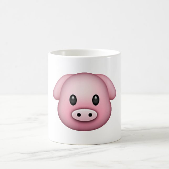 Taza De Café Cerdo - Emoji (Centro)