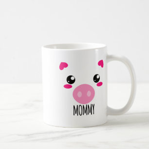 Taza De Café Cerdo Face Kawaii Disfraz De Halloween Para Mami G