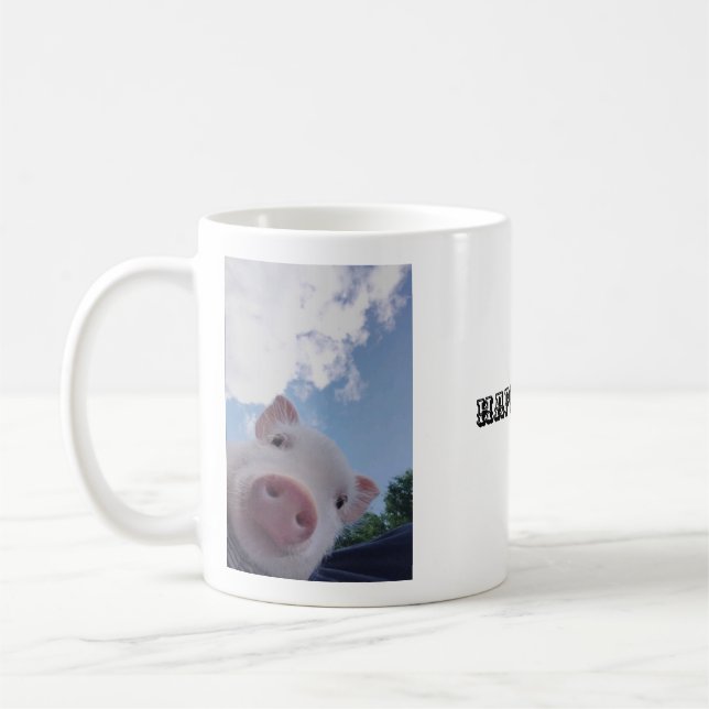 Taza De Café (Cerdo feliz día) - Mugs (Izquierda)