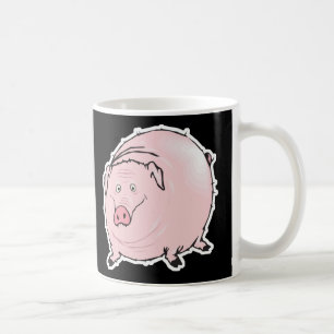 Taza De Café cerdo gordo tonto
