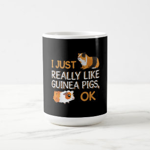 Taza De Café Cerdo guineano me gustan los cerdos de Guinea Ok