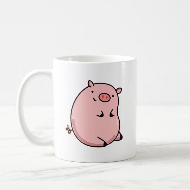 Taza De Café Cerdo kawaii (Izquierda)