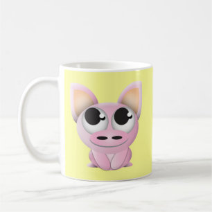 Taza De Café Cerdo lindo del dibujo animado