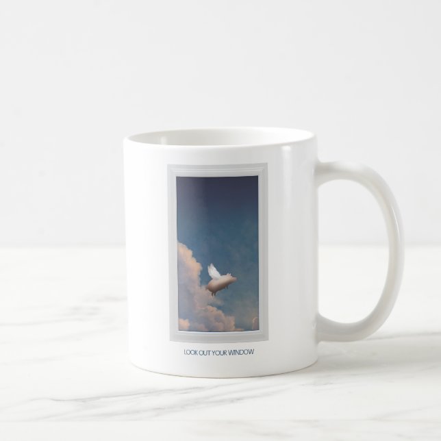 Taza De Café cerdo volador (Derecha)