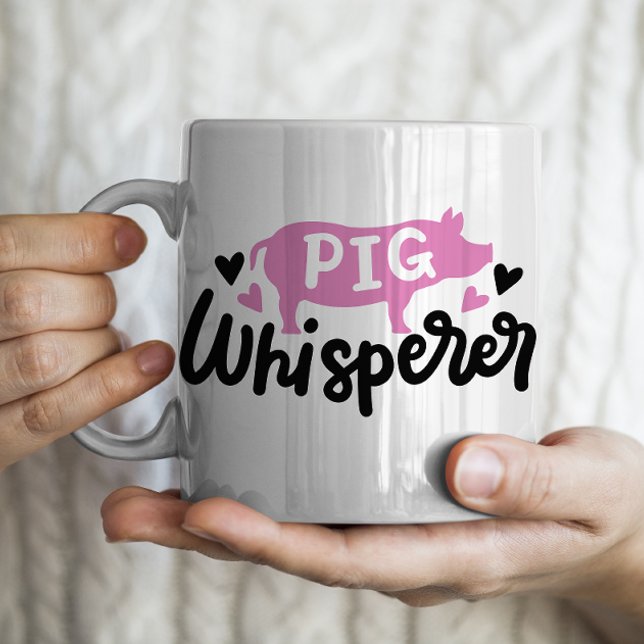 Taza De Café Cerdo Whisperer chingajo divertido (Subido por el creador)