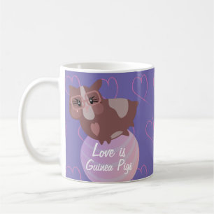 Taza De Café Cerdos de Guinea Adorables Haciendo Ejercicio