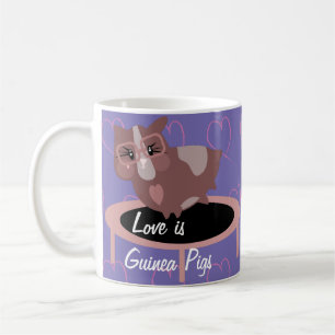Taza De Café Cerdos de Guinea Adorables Haciendo Ejercicio