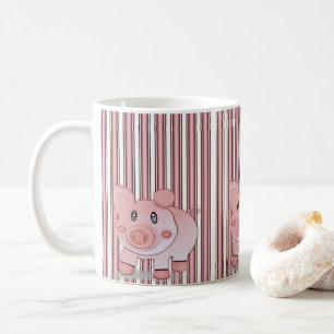 Taza De Café cerdos rosados