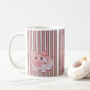 Taza De Café cerdos rosados
