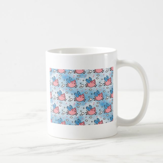 Taza De Café cerdos voladores (Derecha)