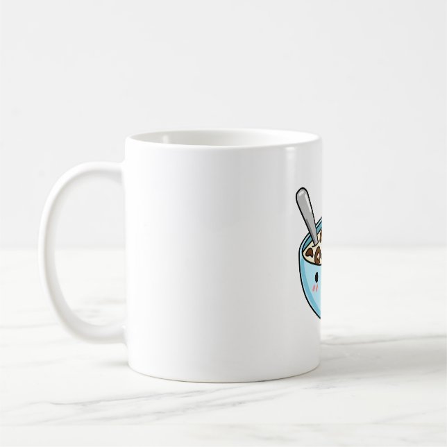 Taza De Café Cereal de Chocolate Kawaii (Izquierda)