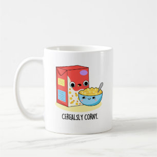 Taza De Café Cereally Corny Funny Leche Cereal Pun