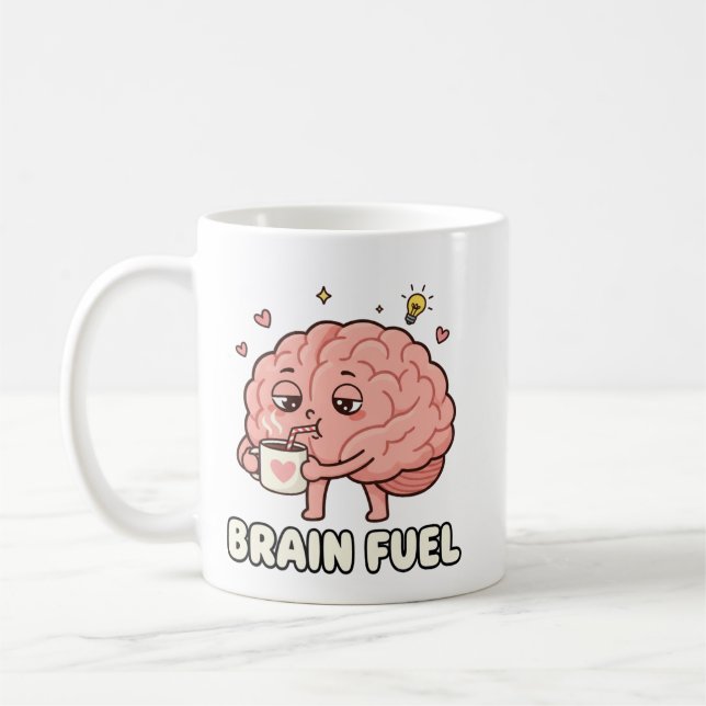 Taza De Café cerebro amante de la cafeína (Izquierda)