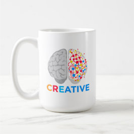 Taza De Café Cerebro Creativo Hemisferio Izquierdo Derecho