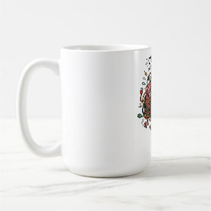Taza De Café Cerebro Divertido Estresado Sobrecarga Alambres En