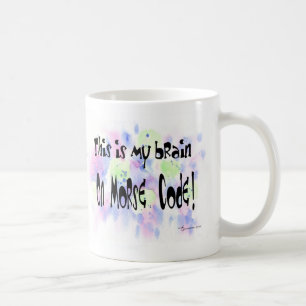 Taza De Café Cerebro en código Morse