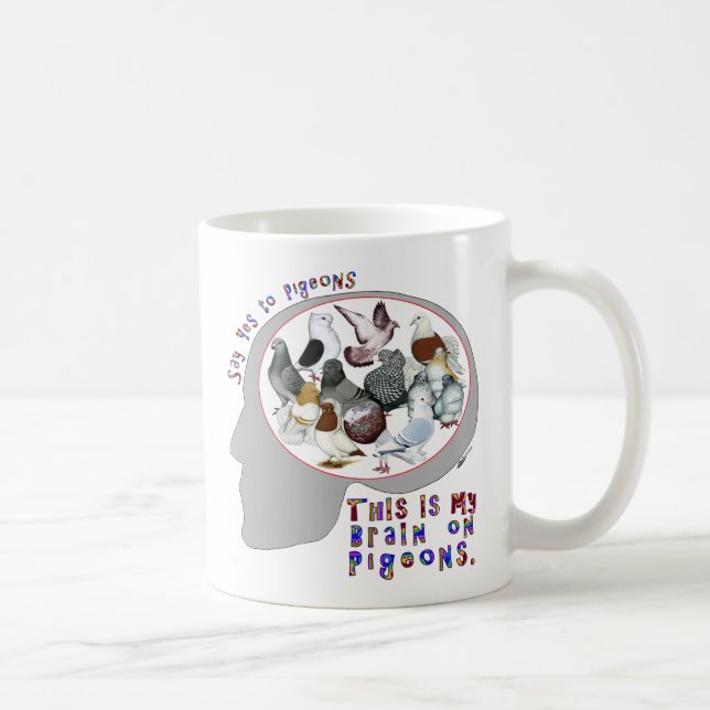 Taza De Café Cerebro en palomas (Derecha)