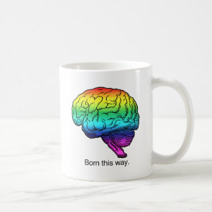 TAZA DE CAFÉ CEREBRO NACIDO DE ESTA MANERA
