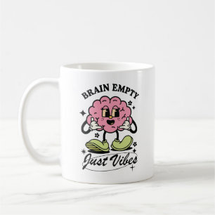 Taza De Café Cerebro Vacío Solo Vibraciones