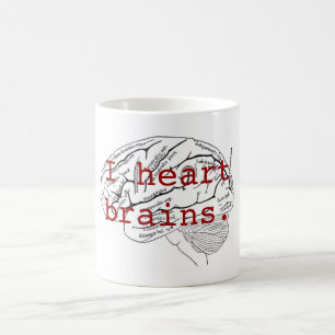 Taza De Café Cerebros del corazón I