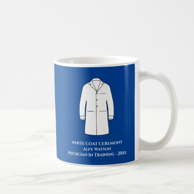 Taza De Café Ceremonia de Abrigo Blanco Médica del médico Keeps (Derecha)