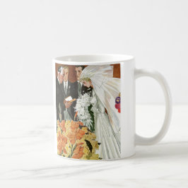 Taza De Café Ceremonia de bodas con novia y novio