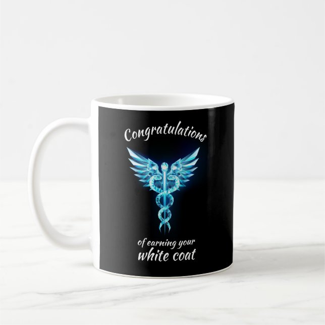 Taza De Café Ceremonia de Cocina Blanca Crystal Medical (Izquierda)