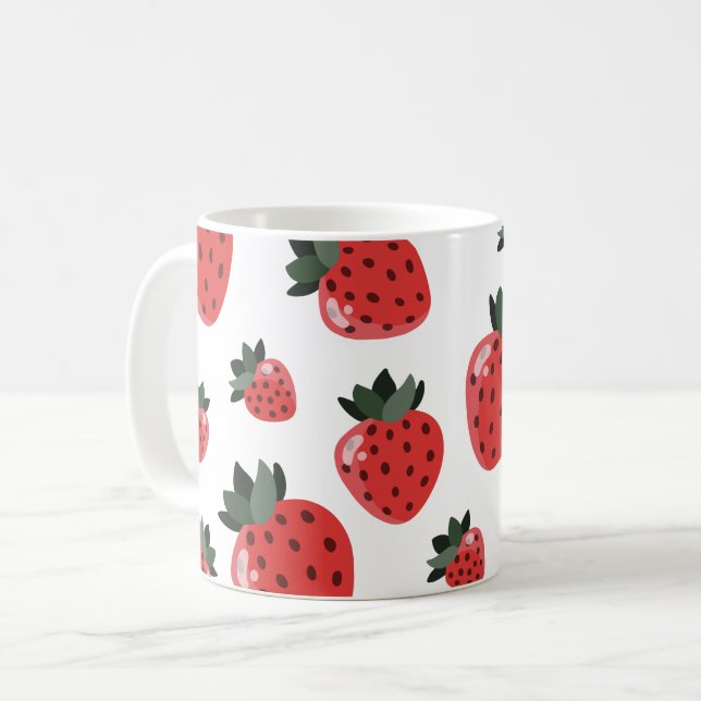 Taza De Café Cereza de fresa (Anverso izquierdo)