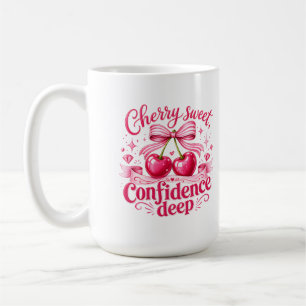 Taza De Café Cereza Dulce Confianza Profunda Coqueta Cita