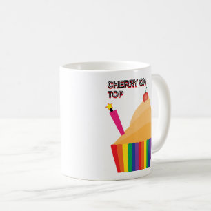 Taza De Café Cereza en la parte superior 02
