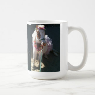 Taza De Café Cereza miniatura del caballo del truco de la