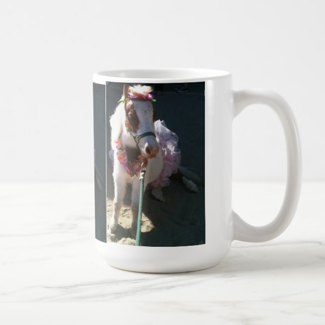 Taza De Café Cereza miniatura del caballo del truco de la (Derecha)