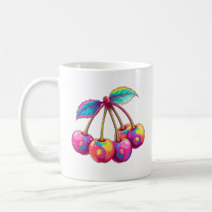 Taza De Café Cerezas de colores