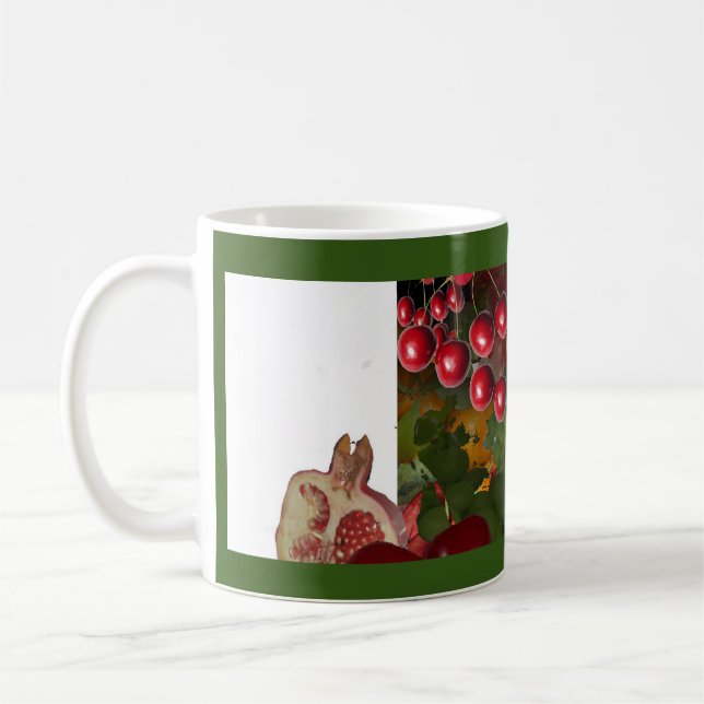 Taza De Café Cerezas de frutas (Izquierda)