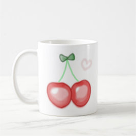 Taza De Café Cerezas de Michigan Lindas y Elegantes