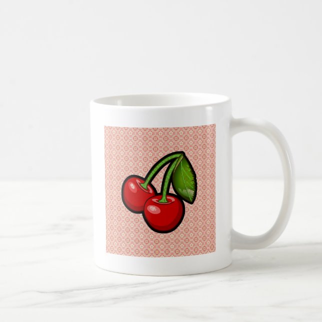 Taza De Café Cerezas en la flor (Derecha)
