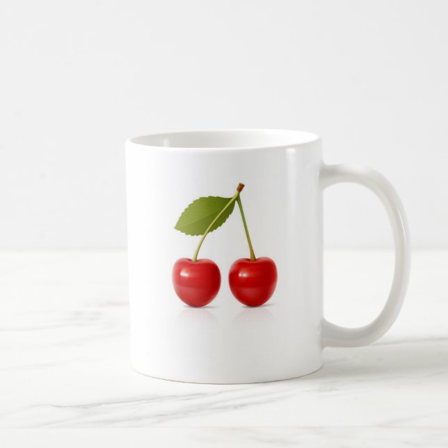 Taza De Café Cerezas rojas (Derecha)