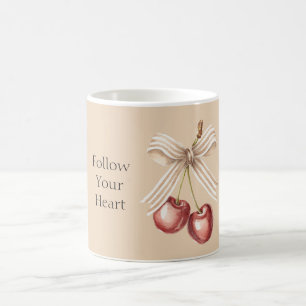 Taza De Café Cerezas Rojas Tazón de Crema