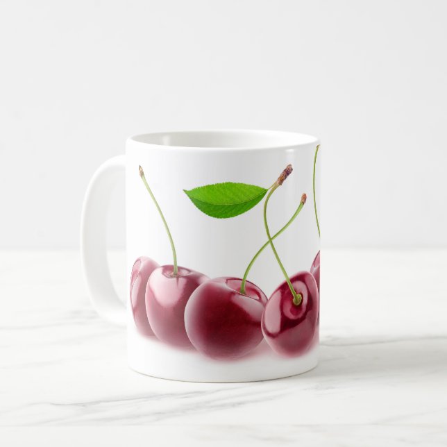 Taza De Café Cerezas seguidas (Anverso izquierdo)