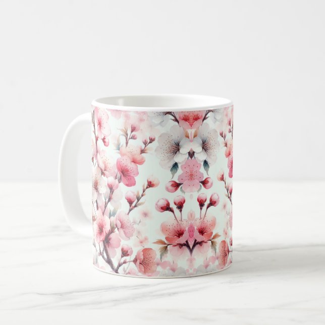 Taza De Café Cerezo en flor (Anverso izquierdo)