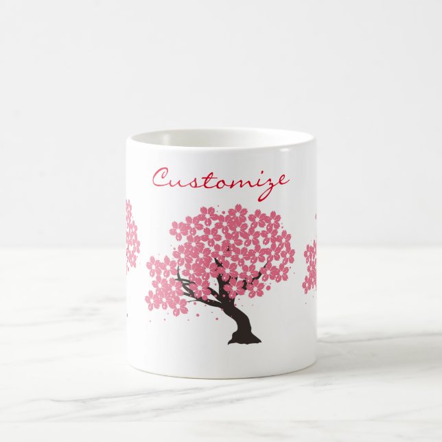 Taza De Café Cerezo sakura japonés florece Thunder_Cove (Centro)