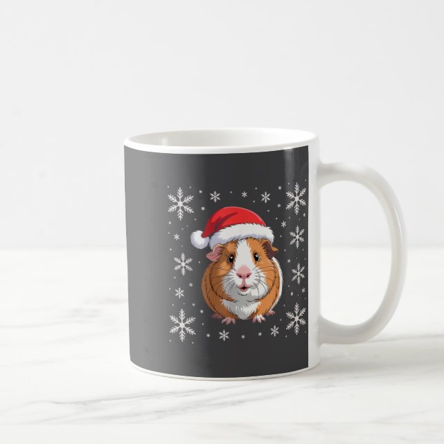 Taza De Café Cero Guinea G con sombrero de Santa Navidad  (Derecha)