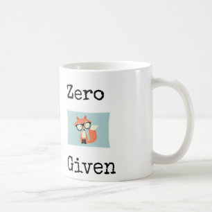 Taza De Café Cero" zorro" dado