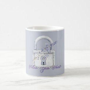 Taza De Café Cerradura de Flores de Lavanda